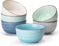 Sweese 4 Oz Porcelain Bowls Set - 6 Pack Mini Dipping Dessert Bowls, Microwave Dishwasher Safe, Multicolor