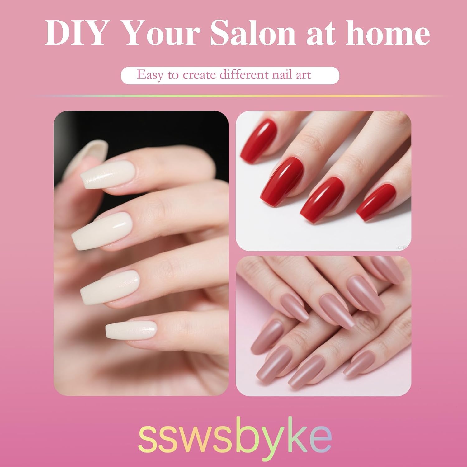 Medium Coffin Nail Tips, SSWSBYKE 300pcs Soft Gel Nail Tips for Full Cover Pre-Shaped Acrylic Fake Nails Tips 15 Sizes Half Matte Press On Nails for Extension Home DIY Salon-BrightBean Baby