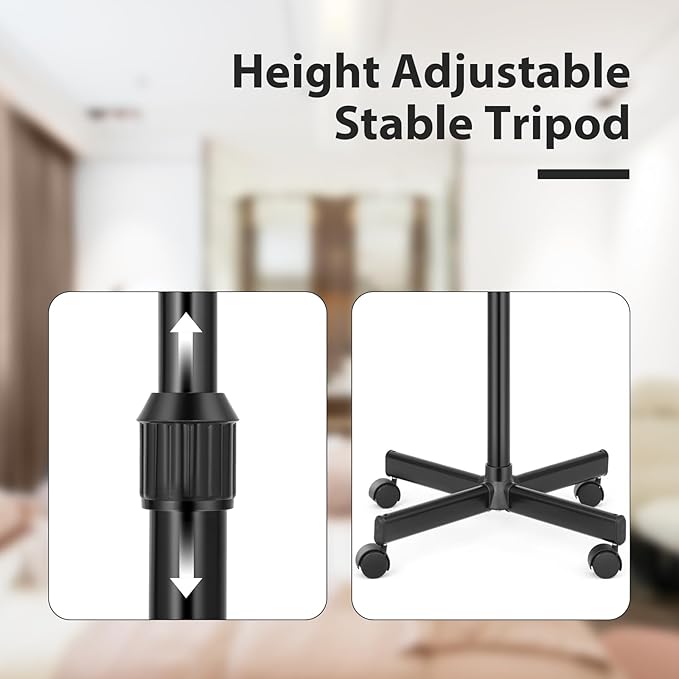 Professional Facial Steamer 2 in1 Steamer for Face 5X LED Magnifying Lamp Facial Steamer for Esthetician Beauty Face Equipment Use at Home or Salon（Black）-BrightBean Baby