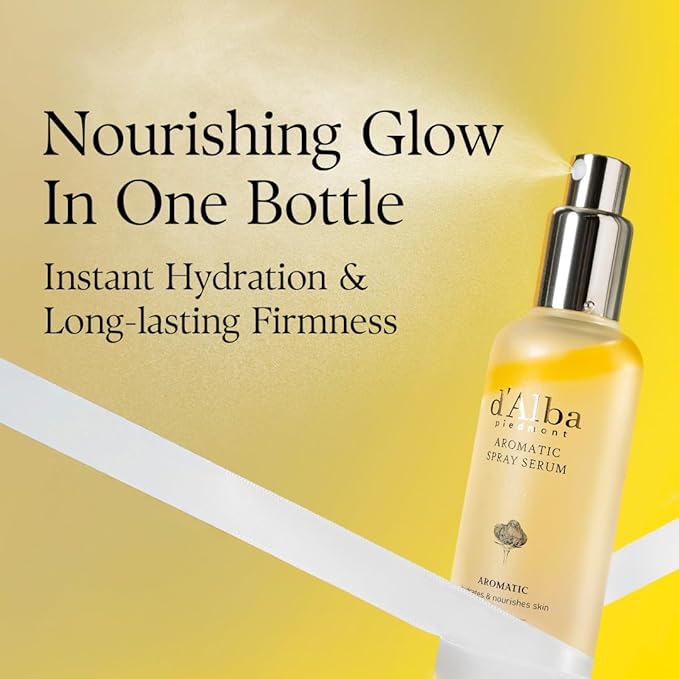 d'alba Piedmont Italian White Truffle First Aromatic Spray Serum, Fragrant VEGAN Glowy Antioxidant Face Mist, Deep Hydration Skin Firmness, Korean Skin Care (2.02 fl.oz)-BrightBean Baby