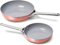 Caraway Fry Pan Duo Perracotta - Non-Toxic Ceramic Cookware Set 2 Piece