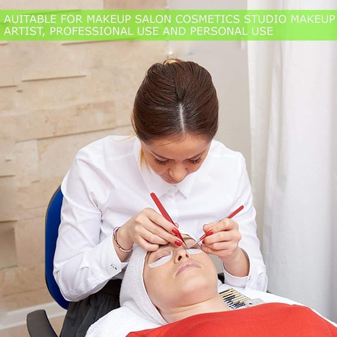 Eyelash Extension Eye Pad, 100 Pairs Under Eye Pads, Lint Free DIY False Lash Extension Beauty Makeup Hydrogel Gel Eye Patches with Transparent Cosmetic Bag-BrightBean Baby