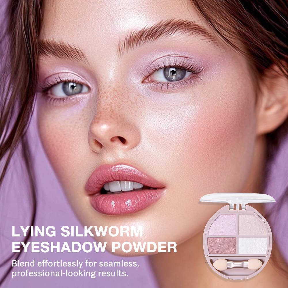 Eyeshadow Makeup Palette with Brush,Nude Pink Natural Neutral Powde Eye Shadow Palette for Older Women,Long Lasting Naturing-Looking,Lightweight,Waterproof,Eye Makeup Kit Travel Size,Vegan-BrightBean Baby