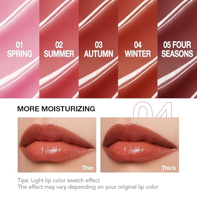 1Pcs Tinted Lip Balm Moisturizing Lipstick – Cool Plum Red Sheer Hydrating Lip Color for Dry Lips – Nourishing Lip Balm for All Women with a Subtle Natural Scent (S04 Winter)-BrightBean Baby