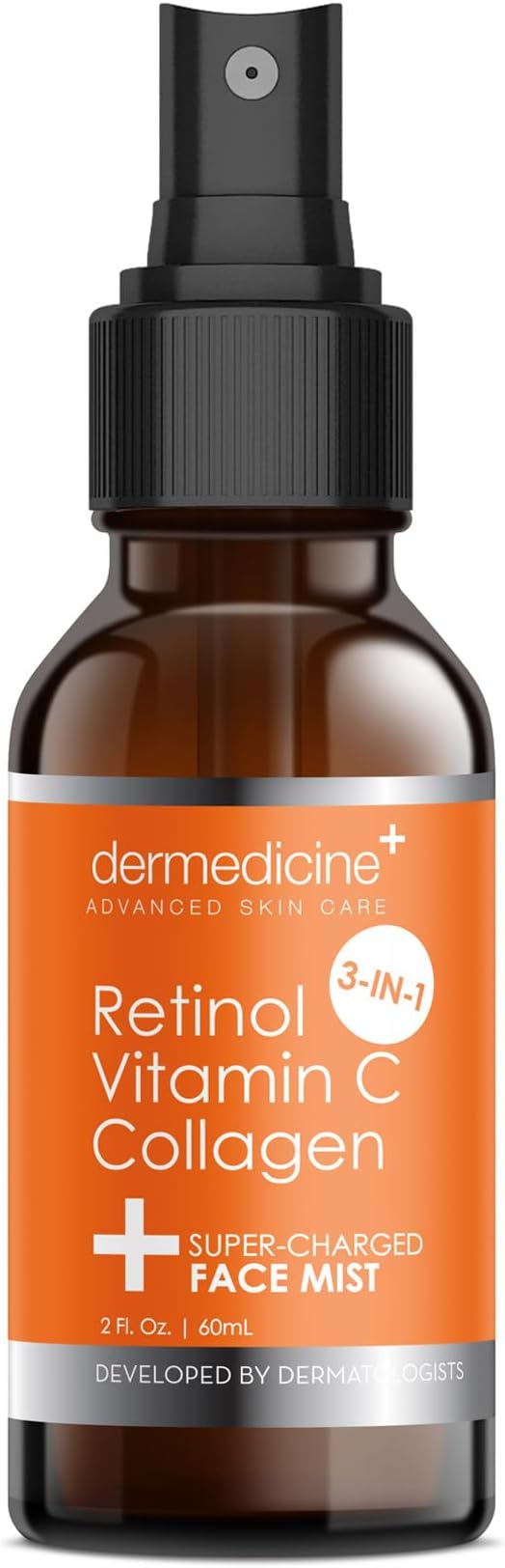 3 in 1 Super-Charged Anti-Aging Face Mist w/Retinol, Vitamin C + Collagen | Hydrates, Refreshes & Brightens for a More Glowing Complexion | 2 fl oz, 60 ml-BrightBean Baby