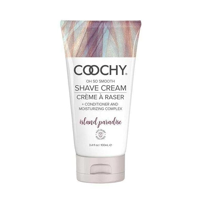 Coochy Intimate Shaving Cream | Shave Conditioner & Moisturizer for Face & Body | Ideal for Sensitive Skin Care, Anti-Bump | Island Paradise, 3.4 oz-BrightBean Baby