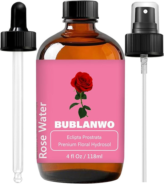 Organic Rose Water Toner Spray for Face, Skin Care, Soaps, Skin Hydration, Bath Facial Mist Toner 118 ml-BrightBean Baby