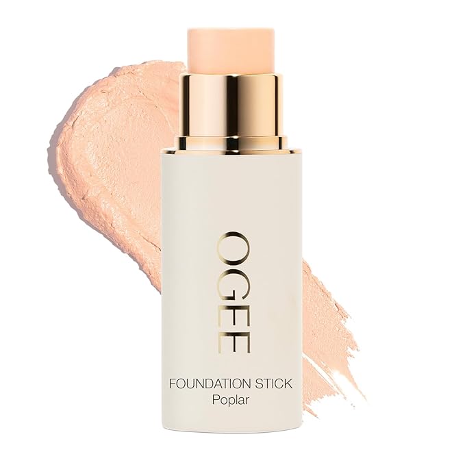 Ogee Sculpted Complexion Foundation Stick (Poplar 0.10C Fair, White-Pink Undertones) Full Coverage Foundation Makeup - Instantly Balance & Even Complexion - 70% Organic Ingredients-BrightBean Baby