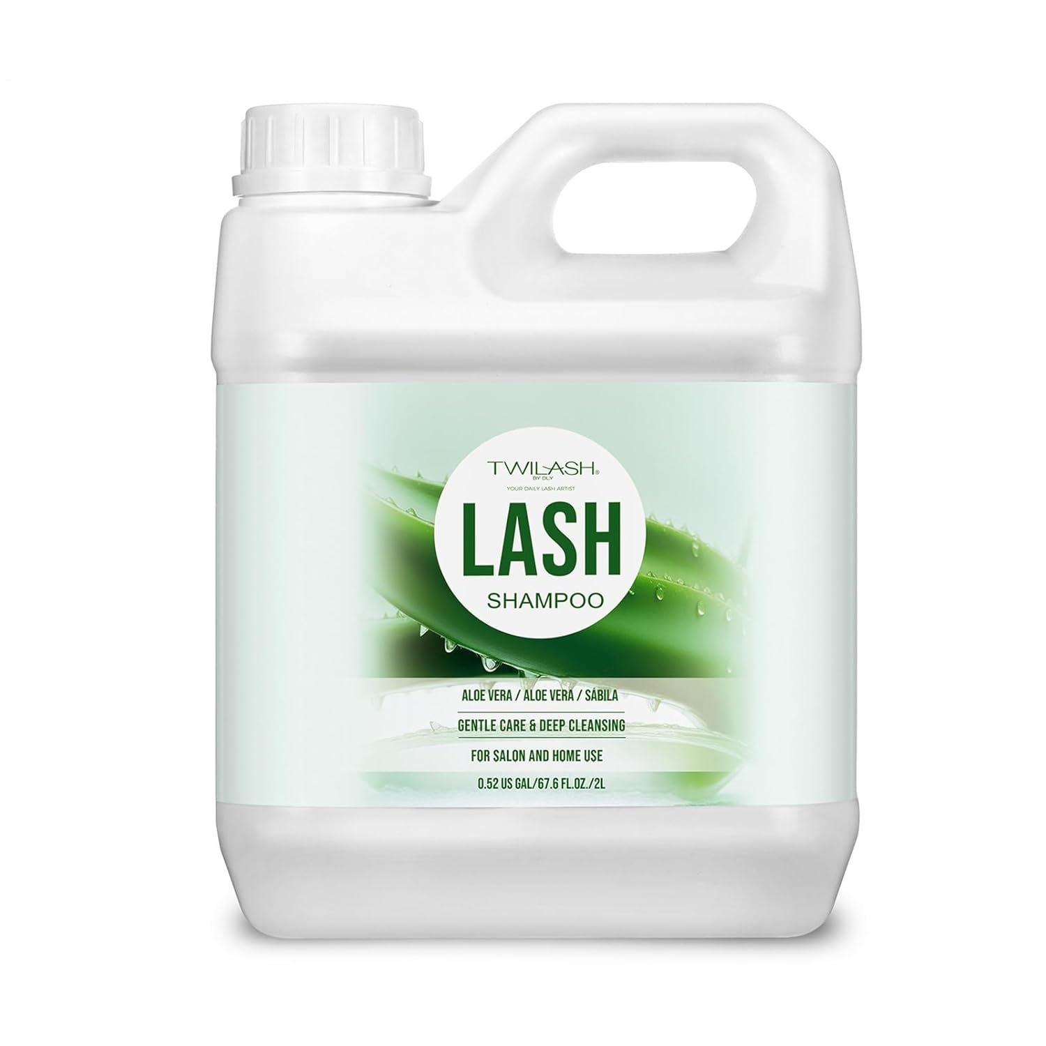 Lash Shampoo Bulk, Eyelash Cleanser for Extensions 2 Liters, Non-irritating or Burning Eyelid Foaming Cleanser for Professional Salon and Home Use (Aloe Vera-2L)-BrightBean Baby