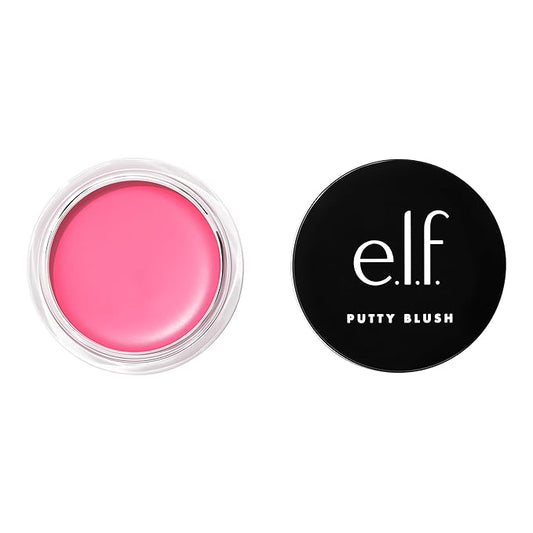 e.l.f. Putty Blush, Creamy & High-Pigment Formula For A Natural Glow, Delivers A Semi-Matte & Powder Finish, Vegan & Cruelty-Free, Bora Bora-BrightBean Baby