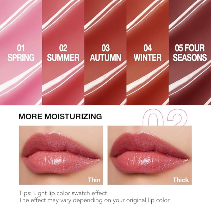 1Pcs Tinted Lip Balm Moisturizing Lipstick – Watermelon Peach Pink Sheer Hydrating Lip Color for Dry Lips – Nourishing Lip Balm for All Women with a Subtle Natural Scent (S02 Summer)-BrightBean Baby