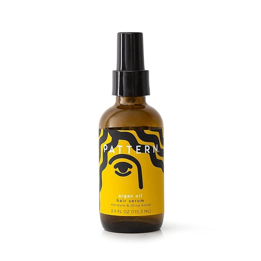 PATTERN Beauty by Tracee Ellis Ross Argan Oil Hair Serum, 3.9 Fl Oz, Rich Moisture and Shine Boost for Curlies, Coilies and Tight-Textured Hair, 3a-4c-BrightBean Baby