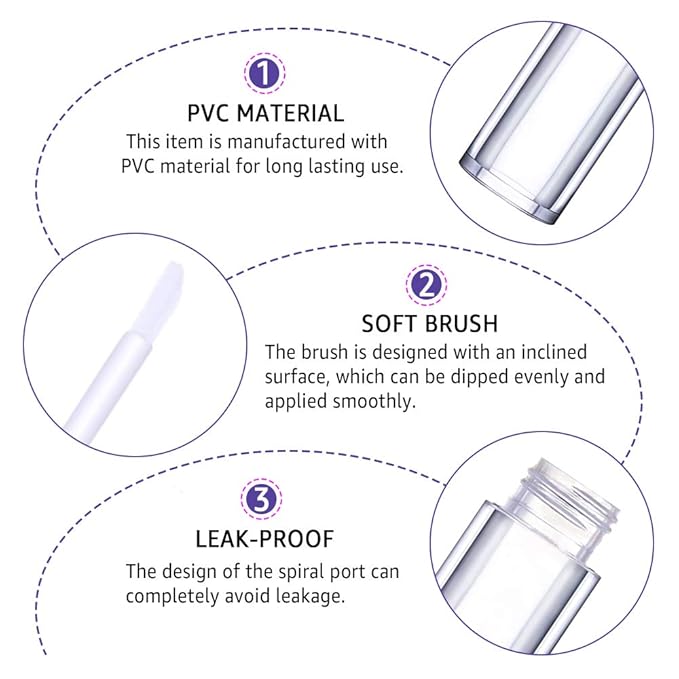 AMORIX 24 Pack Crystal Rhinestone Lip Gloss Tubes with Wand 5ml Empty Lip Gloss Containers Lipgloss Bottles with Stoppers 2pcs Syringes + Labels for DIY Lip Gloss Balm-BrightBean Baby
