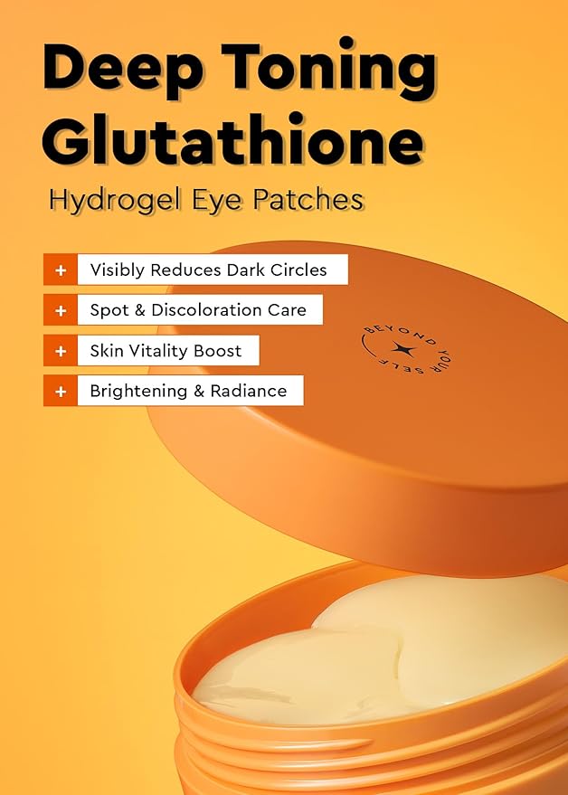 Bewants Hydrogel Eye Patches with Deep Toning Glutathione, 60 Patches, Under Eye Masks for Brightening and Radiance, Caffeine & Niacinamide patches, Korean Skincare-BrightBean Baby