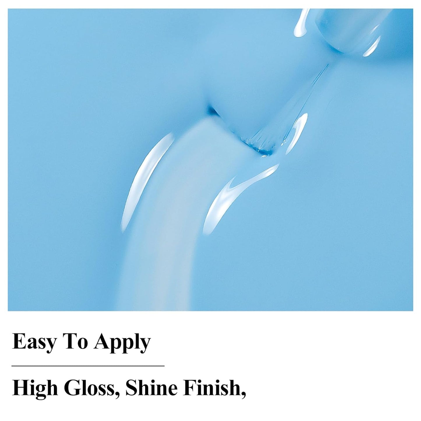 Blue Nail Polish Quick Dry Pastel Nail Lacquer Sheer Color, Light Blue Regular Fast Dry Fingernail Polish Bulk Non Gel Long-Lasting DIY Salon Gift For Women-BrightBean Baby