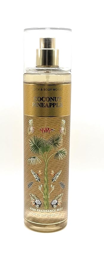 Bath & Body Works Coconut Pineapple Fine Fragrance Mist 8 Fluid Ounce Body Spray-BrightBean Baby