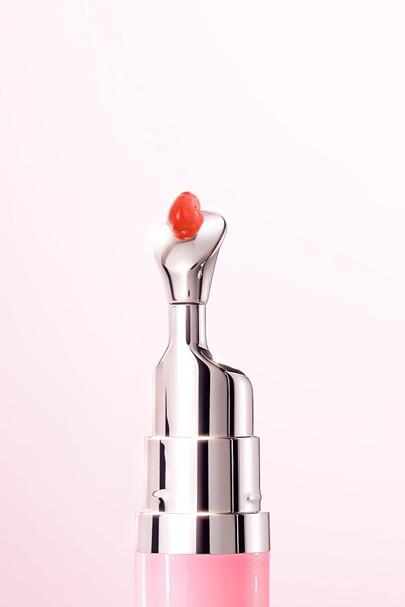 Hydrating Brightening Lip Serum, Nourishing Hydration Tinted Lip Stain, Plumping Lip Gloss with Polypeptide Squalane (02 Coral Rose)-BrightBean Baby