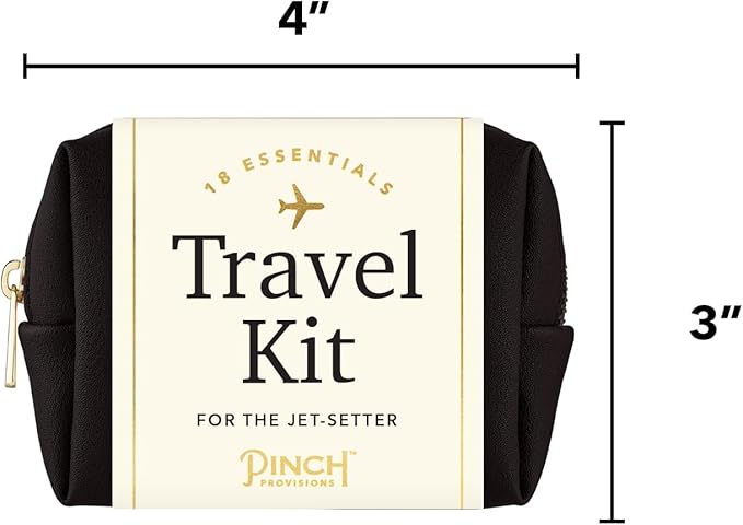 Pinch Provisions Travel Kit, includes 18 Must-Have Emergency Essential Items for Travelling, Ideal Road Trip or Airport Gift for Friends, Family & Peers, Portable Pouch-BrightBean Baby