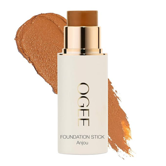 Ogee Sculpted Complexion Foundation Stick (Anjou 11.5N - Deep Beige, Golden Undertones) Full Coverage Foundation Makeup - Instantly Balance & Even Complexion - 70% Organic Ingredients-BrightBean Baby