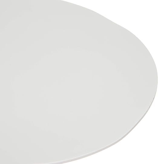Carlisle FoodService Products Ridge Reusable Plate Rimless Plate for Home and Restaurant, Melamine, 9 Inches, Cement