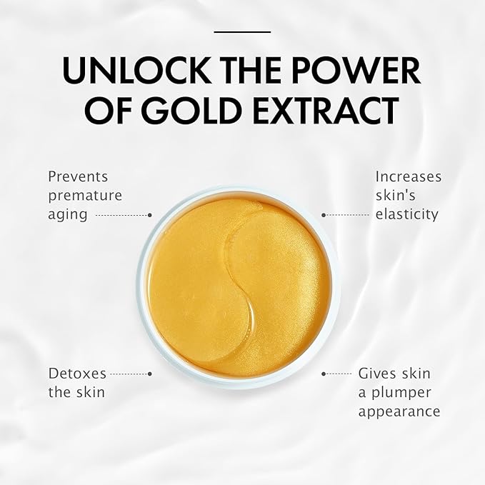 depology Restoring Hydrogel Under Eye Patch | 60 Patches | Brightening Caffeine Gold Pads for Dark Circles | Puffiness | Wrinkles | Refresh | Travel-BrightBean Baby