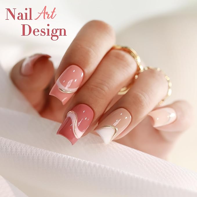 Double Rhythm 6 Pcs 15 ML Gel Polish Set Same Color Same Bottle Soak Off Gel Polish Kit Nail Art Manicure Salon DIY at Home for Women (Rose Beige Nude Cream Rose Coral-T6-20)-BrightBean Baby