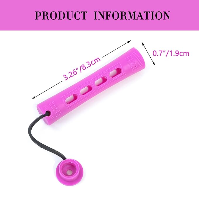 YOROSTAR 20pcs Purple Plastic Perm Rods Set for Natural Hair Cold Wave Rods Hair Rollers for Long Short Women's Hair DIY Hairdressing Tools-BrightBean Baby