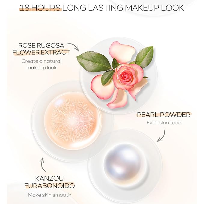 KWOLYKIM 2PCS Hydrating Makeup BB Cream, Tinted Moisturizer Face Makeup BB Cream Foundation Waterproof Concealer Clean Brighten Color Correcting Cream Nude Makeup Long Lasting for All Skin(Ivory)-BrightBean Baby