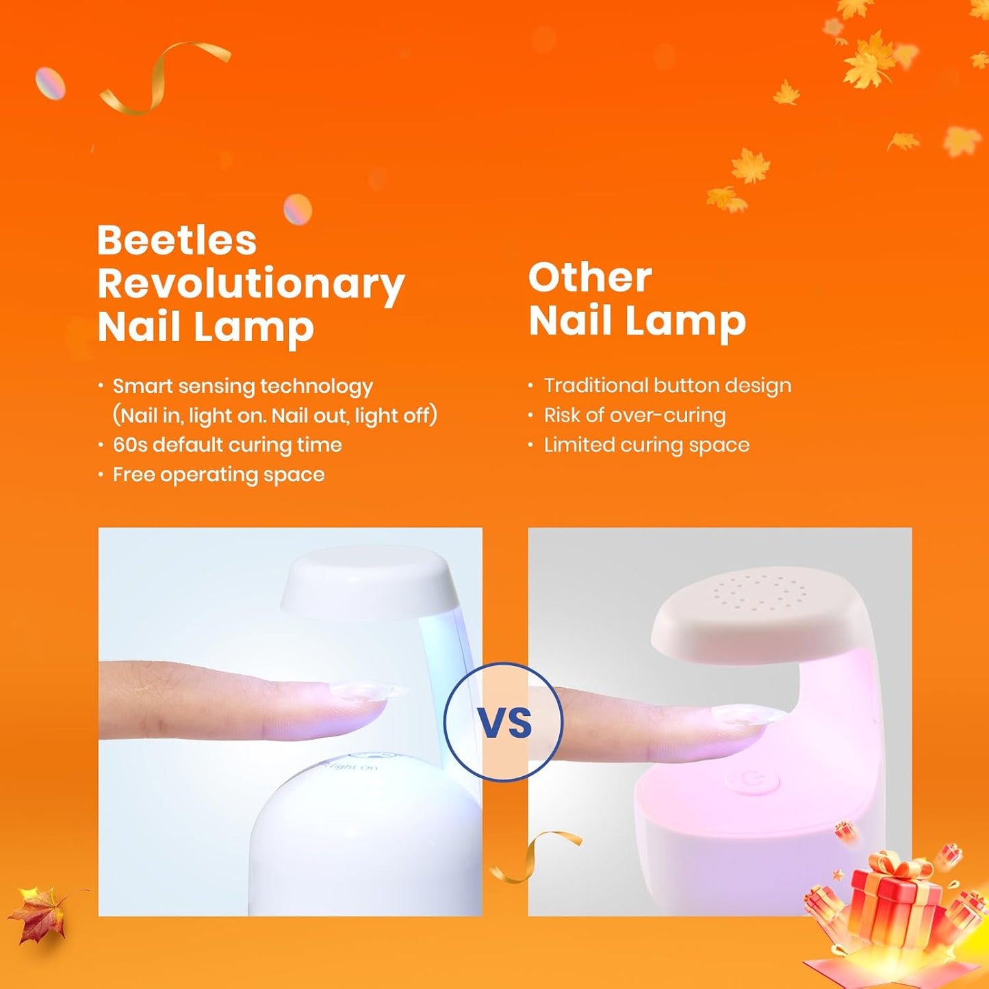 Beetles Gel Nail Kit, Short Almond Nail Tips Easy Extension Set 240 Pcs Pre Shaped Clear Full Cover Fake Nails Tips with 5 In 1 Nail Glue Uv Led Lamp DIY Manicure Gifts for Women-BrightBean Baby