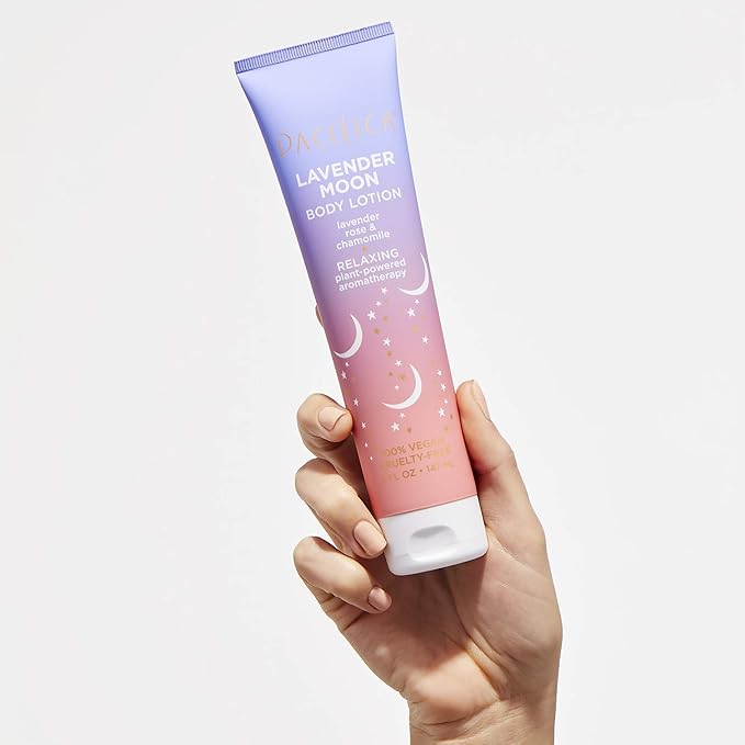 Pacifica Lavender Moon Body Lotion – Relaxing Lavender & Rose Scented Moisturizer w/Chamomile & Vitamin E, Calming Aromatherapy Cream for Nighttime Shower Vegan & Cruelty-Free Dermatologist Tested-BrightBean Baby