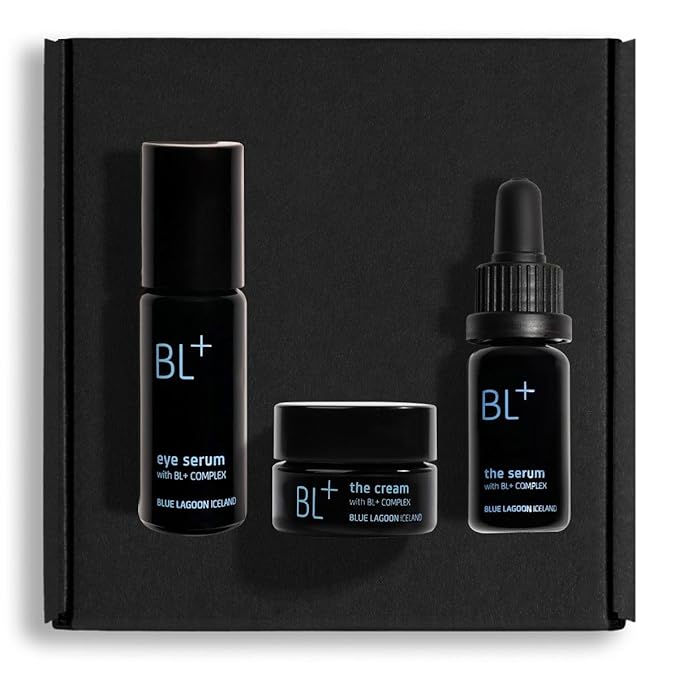 Blue Lagoon - BL+ Award Winners Kit, BL+ Eye Serum, BL+ The Serum, BL+ The Cream (20% Savings - $268 Value) | Sustainable, Bioactive Luxury Skincare (3-Piece Set)-BrightBean Baby