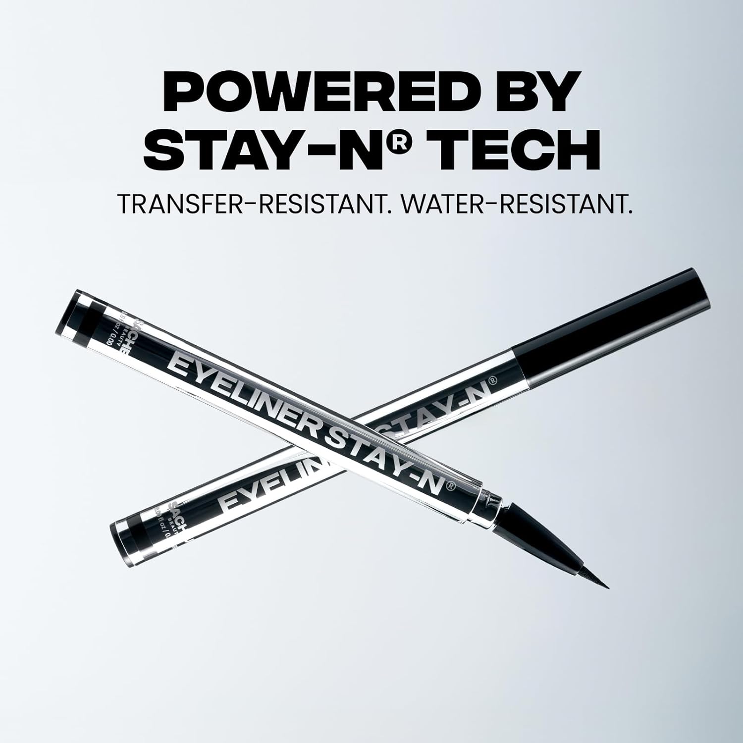 Sacheu Liquid Eyeliner STAY-N Long Wear Waterproof Eyeliner Pen with Ultra-Precise 360° Flexible Tip — Smudge-Proof Vegan & Cruelty-Free Eye Makeup, Eye’m Crisp-BrightBean Baby