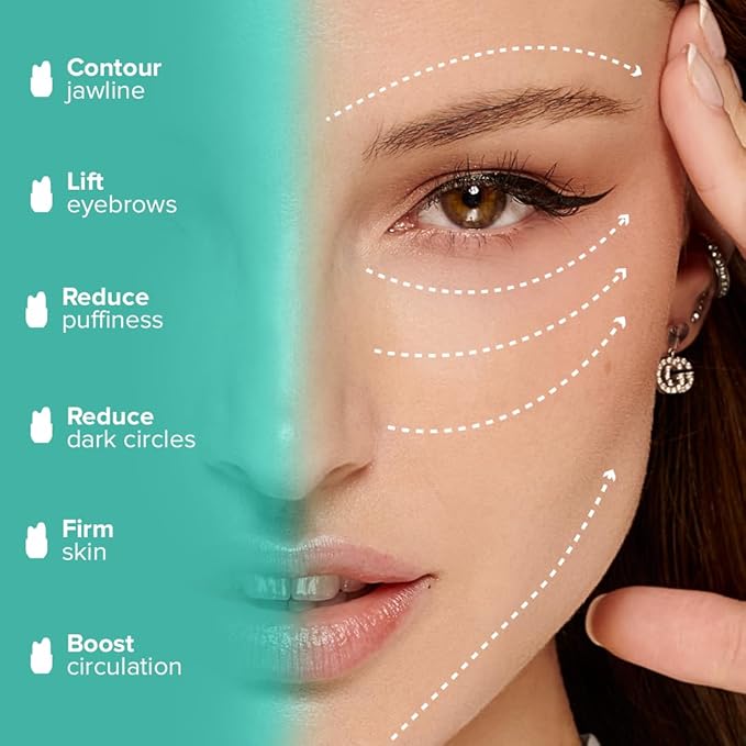 Contour Gua Cube - Gua Sha Face Massage Tool - Ice Roller for Sculpting, De-Puffing & Lymphatic Drainage - Face Ice Roller & Massager - Compact Skin Care Tools for Daily Skincare & Travel - Jade-BrightBean Baby