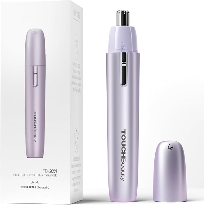 TOUCHBeauty Battery Powered Ear and Nose Hair Trimmer for Women, Portable Battery Powered Trimmer, Mini Painless Design for Sensitive Skin, Easy Clean & Travel Friendly-BrightBean Baby