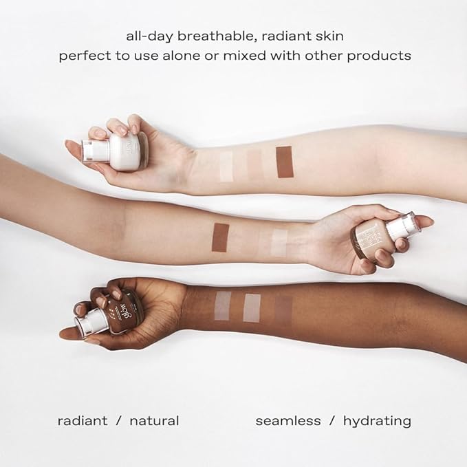 glow breathable blemish balm #one : Cruelty-Free & Artificial Fragrance-Free, Essential Oil-Free, Gluten-Free, lightweight & hydrating bb cream that feels like skincare, 1 Fl Oz-BrightBean Baby