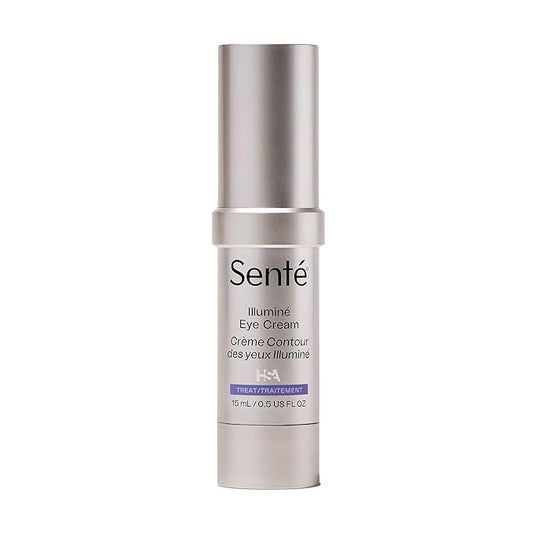 Senté Illuminé Eye Cream | Diminish Dark Circles, Discoloration, Redness, and Puffiness Around The Eyes | with Patented HSA, Niacinamide and Peptides | 0.5 Oz-BrightBean Baby