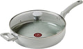T-fal Refresh Ceramic Nonstick Saute Frying Pan with Lid 5 Qt, Oven Safe to 350°F Cookware, Stay-Cool Handle Skillet, Ceramic Pots and Pans, Moon Grey