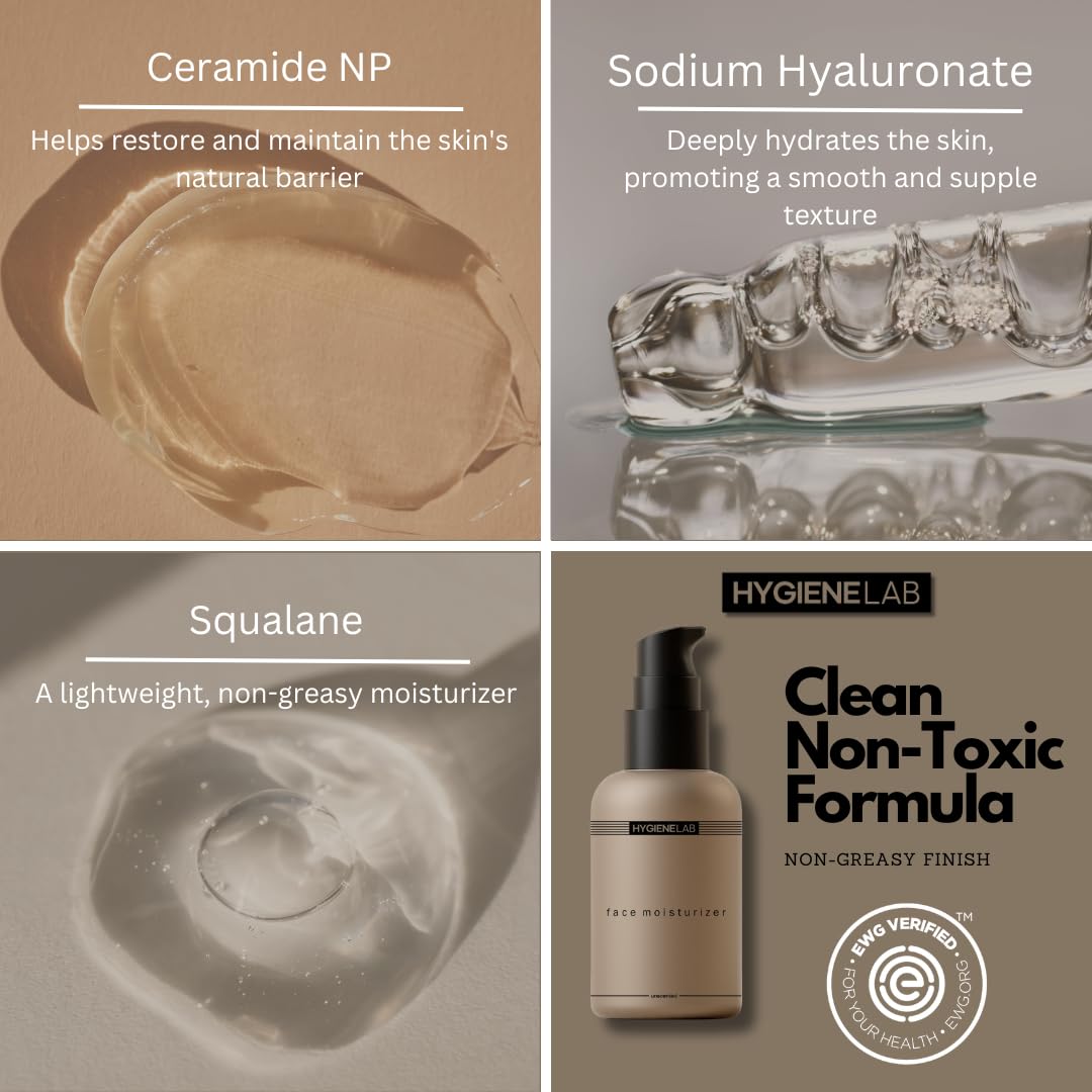 Face Duo – EWG Verified Face Wash (5 fl oz) & Moisturizer (1.7 fl oz), Removes Dirt, Hydrating Set with Aloe, Niacinamide, Vitamin C & Squalane-BrightBean Baby