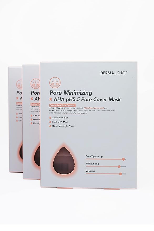 Transparent Pore Reducing Mask AHA pH5.5 Dermal Shop-BrightBean Baby