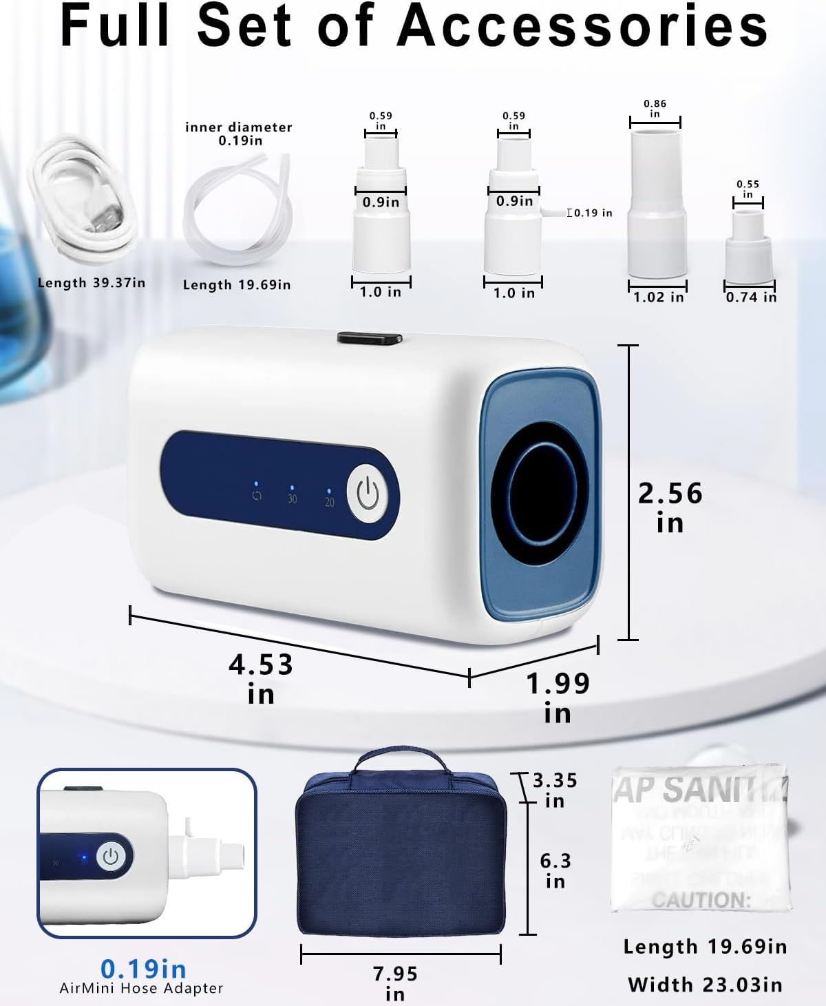 Portable Household Cleaning Box Cleaner Kit Supplies Storage Bag, Auto-Clean Equipment Care Box,Time-Saving Waterless Operation, Cleaner Machine for Air Fresh-BrightBean Baby