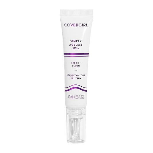COVERGIRL Simply Ageless Skin Eye Lift Serum, Reduces Wrinkles, 1 Pack, 0.92 Oz ,Serum, Face Serum, Skin Tightening Serum, Anti-Wrinkle Serum, Tighter Skin, Instantly Youthful, Works Well With Makeup-BrightBean Baby