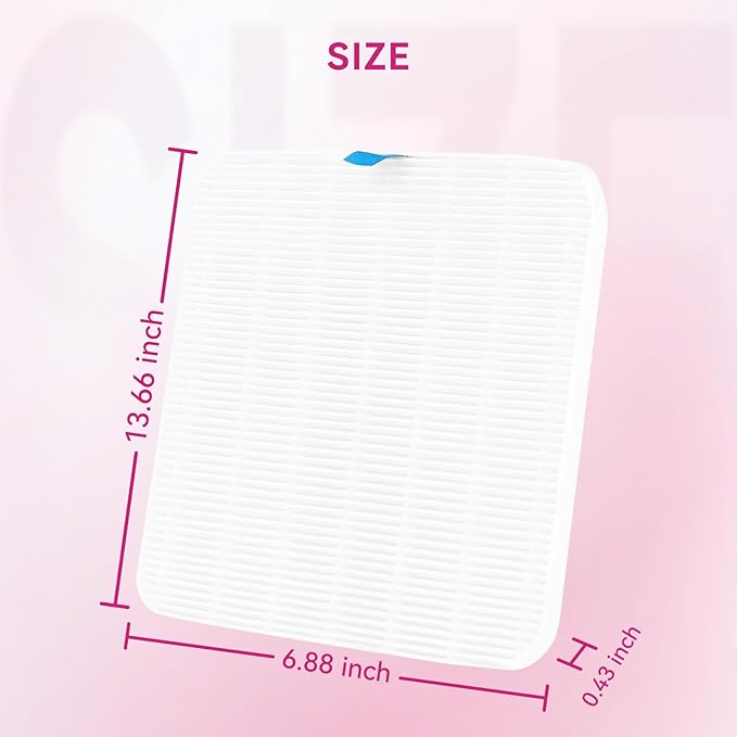 Makartt Nail Dust Collector Filter - Replacement Filter Reusable Dust Filter For Larina Nail Dust Collector Vacuum Fan Dust Nail Tool Attach 99% of Nail Dust Easy to Clean 2 Pack White-BrightBean Baby