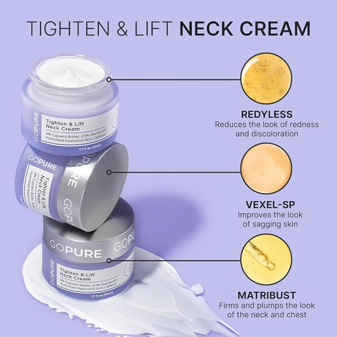 goPure Tighten and Lift Neck Cream - Clinically Tested - Pack of 2-BrightBean Baby