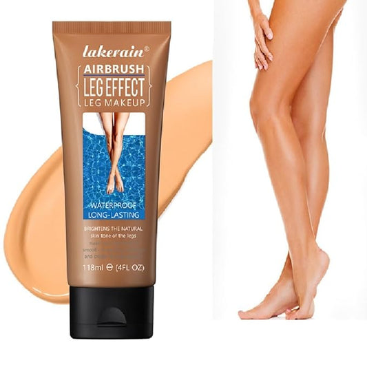 Leg Makeup Waterproof No Transfer,Leg Makeup Lotion,Leg and Body Scar Cover up Makeup,Long Last Body Foundation (3# Bronze, 4 FL OZ)-BrightBean Baby