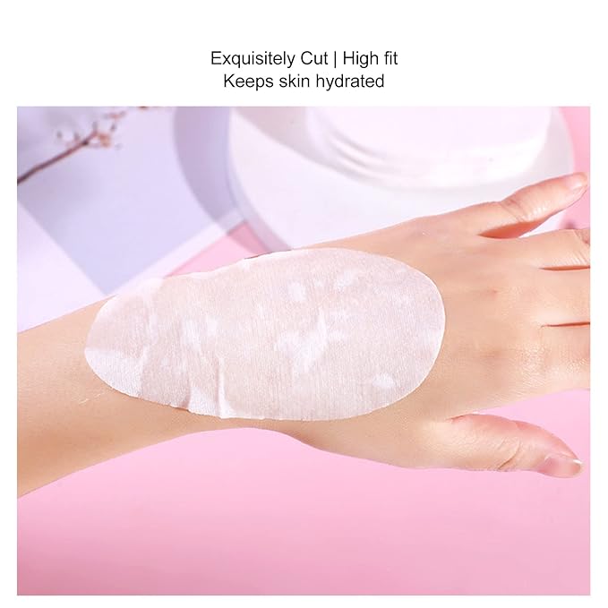 400pcs Disposable Eye Mask Paper, Moisturizing Pure Cotton DIY Sheet for Under Eye Dark Circles, Irritating DIY Eye Supplies-BrightBean Baby