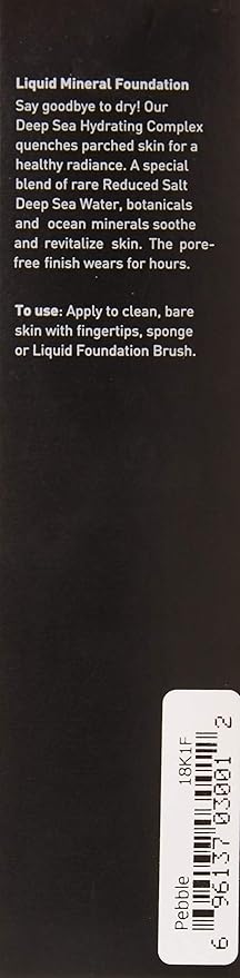 Youngblood Liquid Mineral Foundation, Pebble, 17 Shades, Vegan, Cruelty Free, Gluten-Free-BrightBean Baby