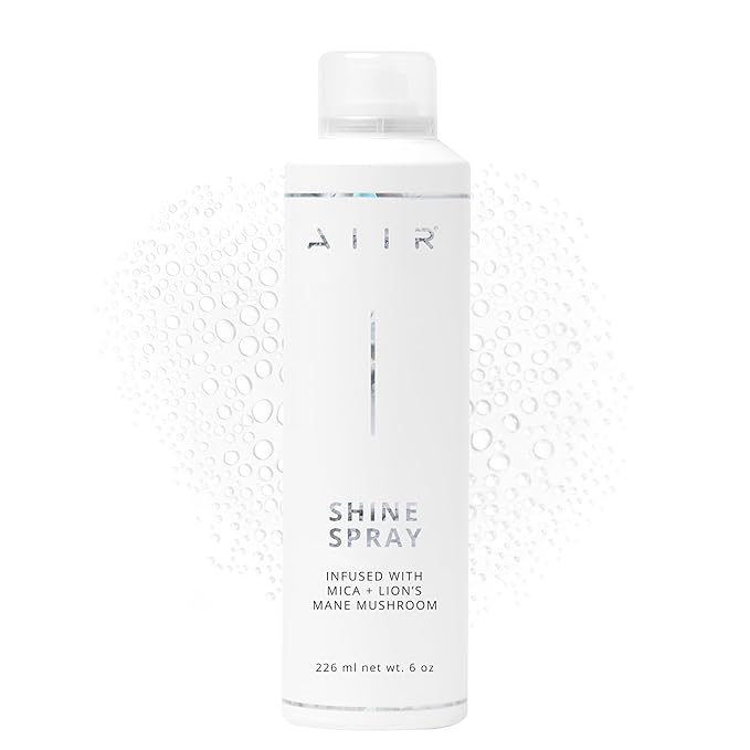 AIIR Shine Spray -Smoothing Spray for Glossy Sleek Hair, Humidity and Frizz Shield Spray, Gloss Spray, Lightweight Spray Coats and Protects Hair, Enhance Shine & Color with Reflect, 6 oz-BrightBean Baby