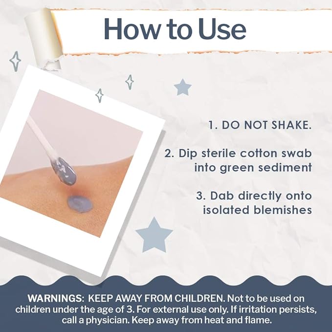 Bye Bye Blemish Drying Lotion Volcanic Ash | Acne Drying Solution To Assist With Blemish Prevention | 1 Fl. Oz.-BrightBean Baby