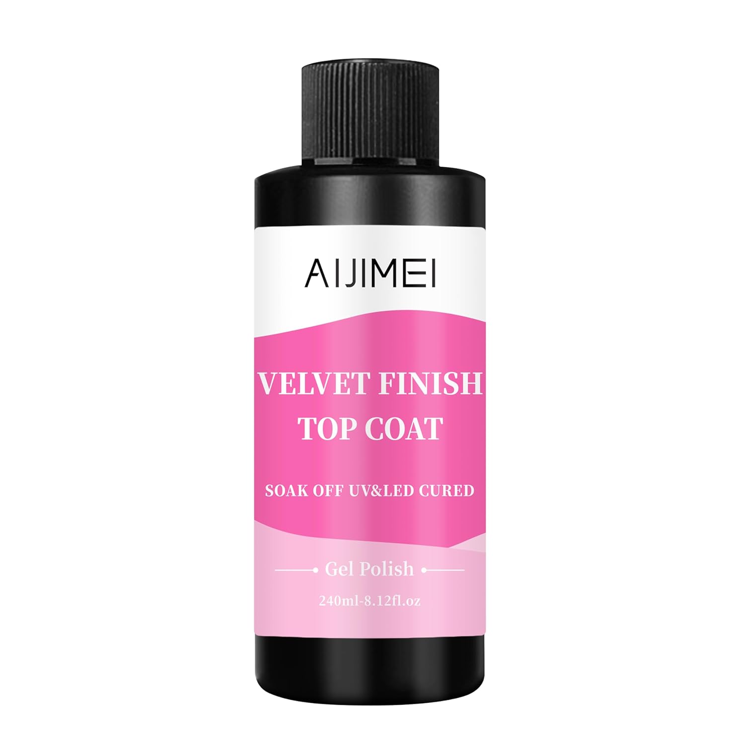 AIJIMEI Velvet Finish Top Coat 8 Fl.Oz Luxurious Matte Effect, Quick Dry, Easy Application, Suitable for All Nail Types, Professional Quality Gel Nail Polish for Home Use-BrightBean Baby