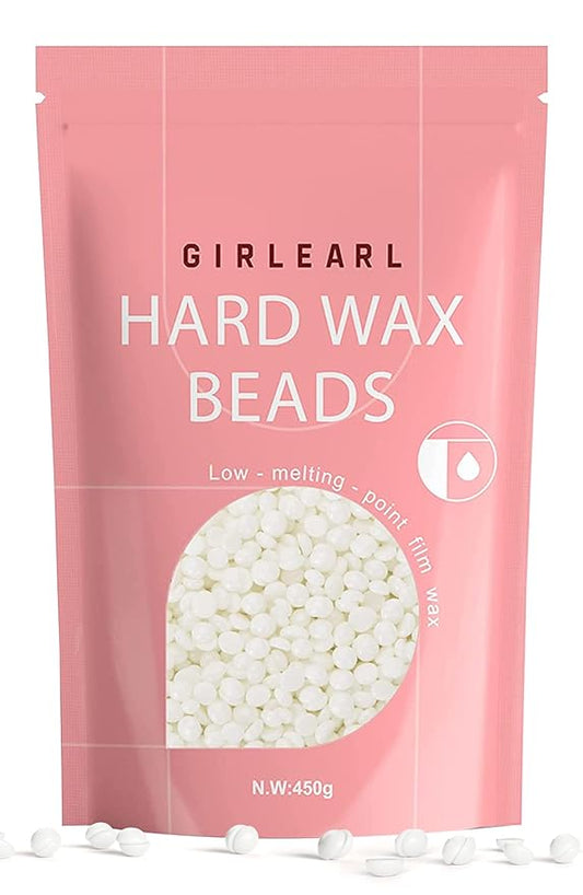 1lb Wax Beads for Hair Removal - Unscented Hard Wax Beads Refill for Professional Full Body Waxing - Ideal for Facial, Brazilian Bikini, Legs, and Underarms at Home for Women and Men (White)-BrightBean Baby